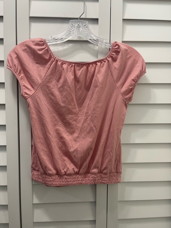 Abercrombie and Fitch Girls Soft Pink Button-Front Top - Picture 4 of 5